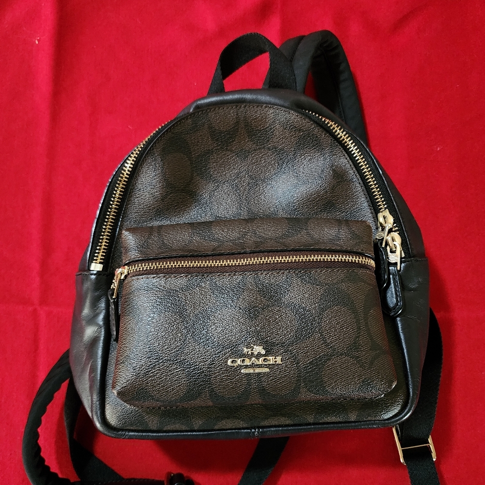 Woman's small Coach backpack
